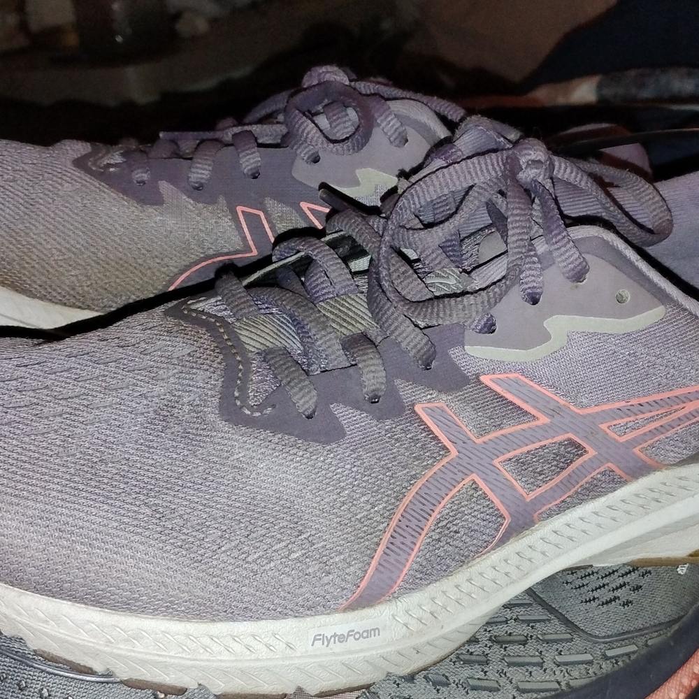 ASICS Women's Running Shoes - Gray and Pink
